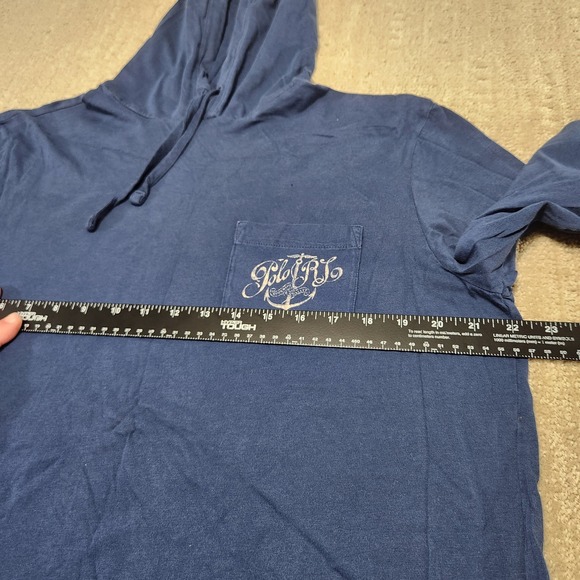 Polo Ralph Lauren Hoodie Men Medium Custom Slim Fit Lightweight Hooded Shirt - Picture 3 of 11